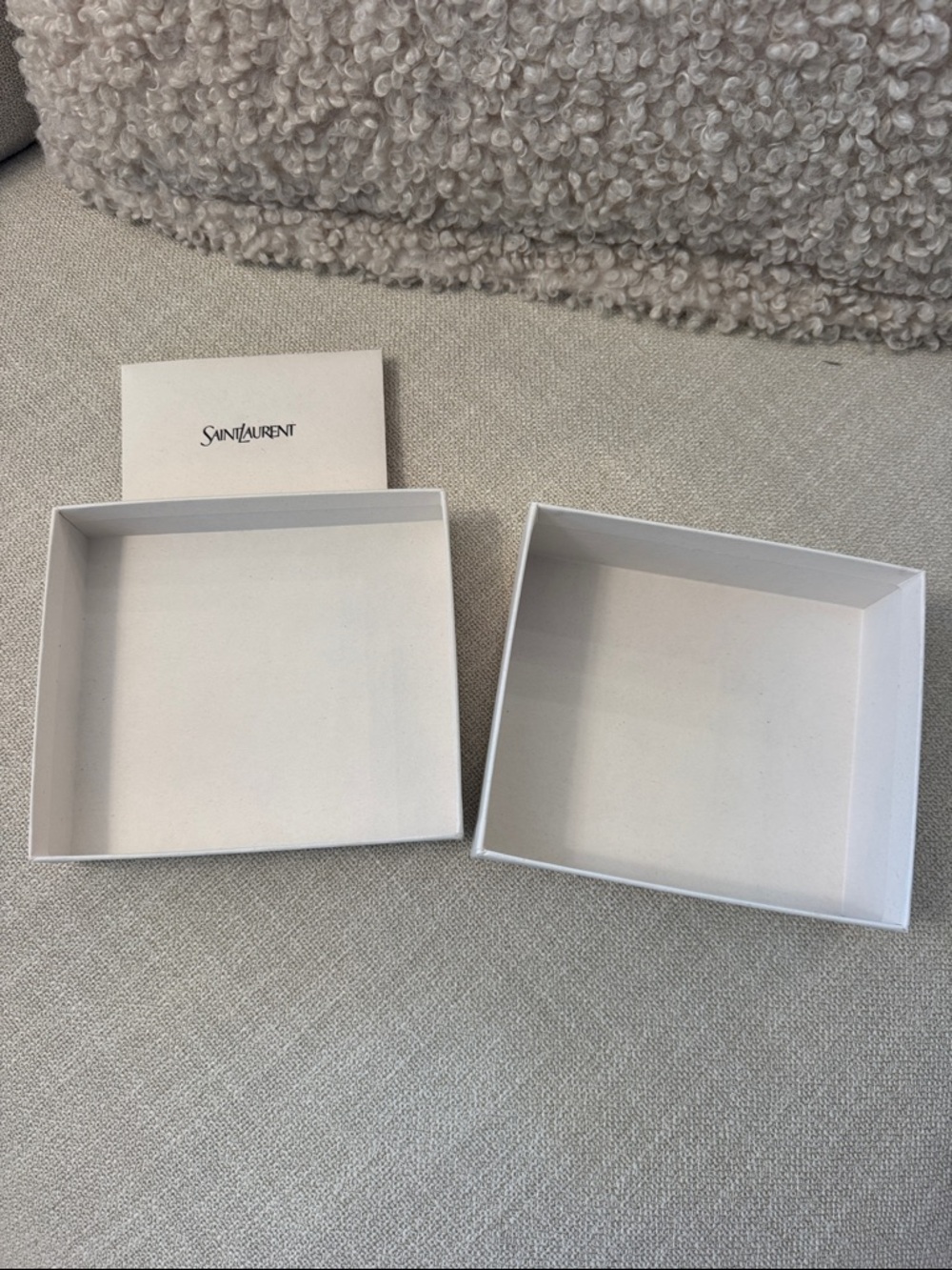 Saint Laurent Cream Luxury Gift Box and Envelope Set - Picture 4 of 5